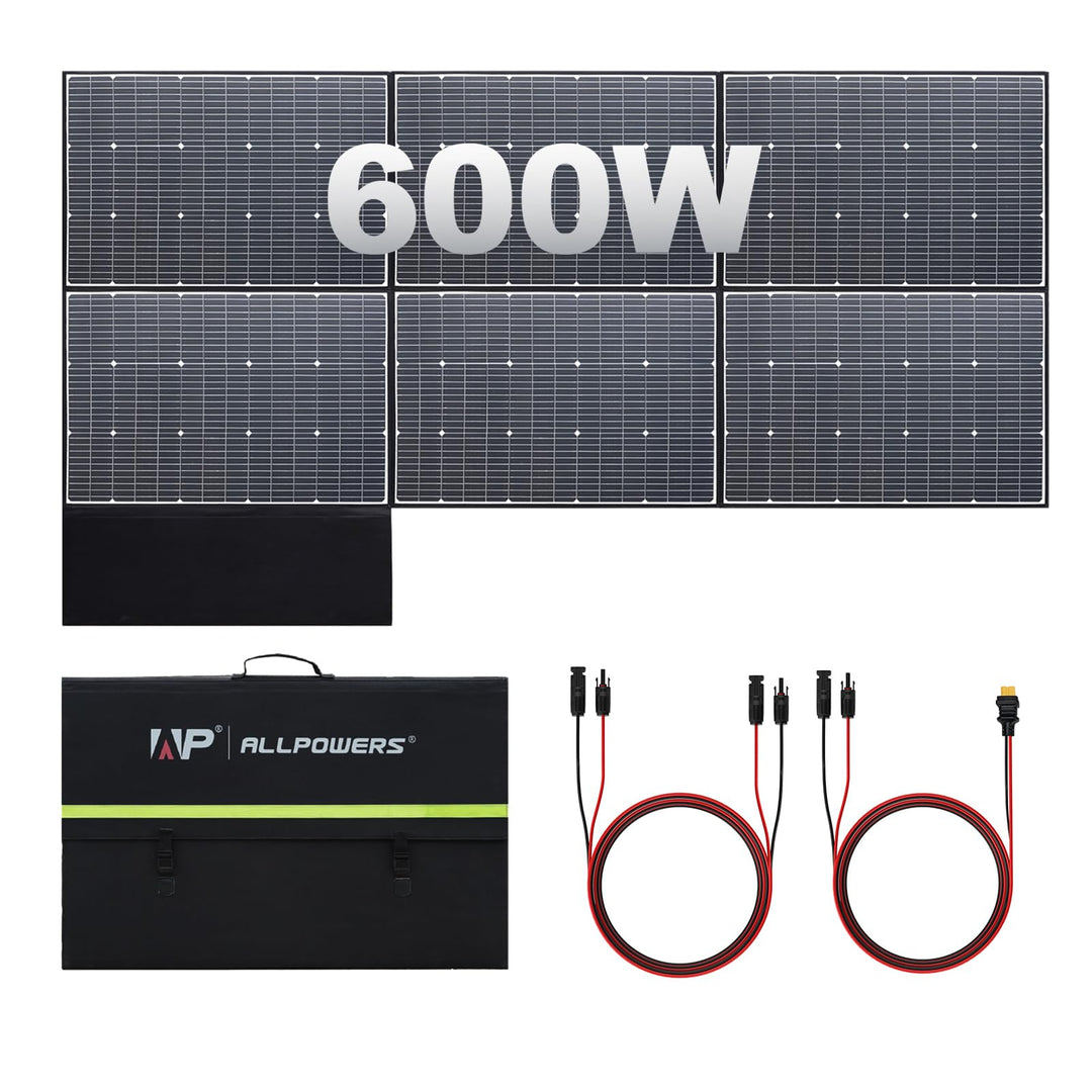 ALLPOWERS SP039 600W Faltbar Solarpanel Wohnmobil Solarpanel Set IP67 Wasserdicht 44V Monokristallin