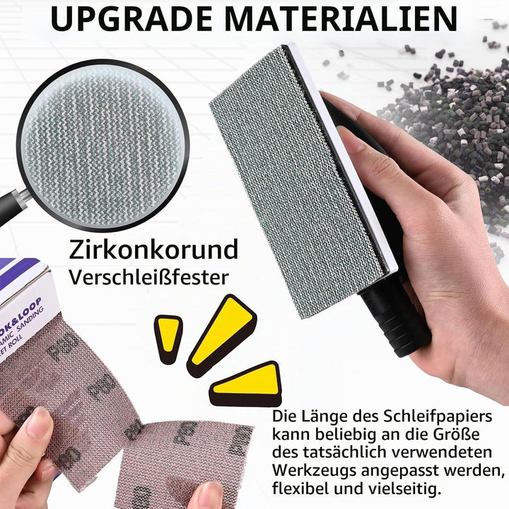 Körnung P80 Netz Schleifpapier Rolle Klett, 70 mm x 12 m, Kollokation mit 70mm Breites Handschleifer