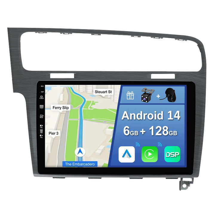 [6GB+128GB] Android 14 Autoradio für VW Golf 7 Golf VII 2012-2020-[Integriertes CarPlay/Android Auto