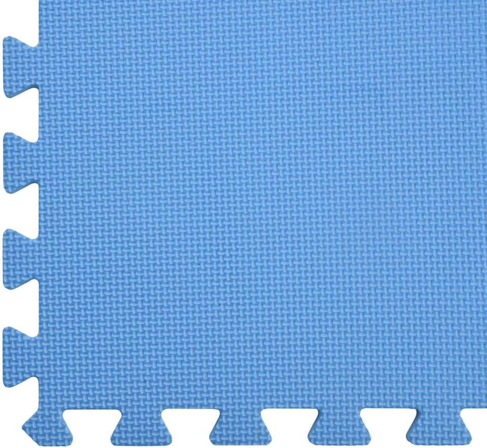 vidaXL 6X Bodenmatte 2,16 m² Eva-Schaum Blau Schutzmatten Puzzlematten Bodenschutzmatten Sportmatten