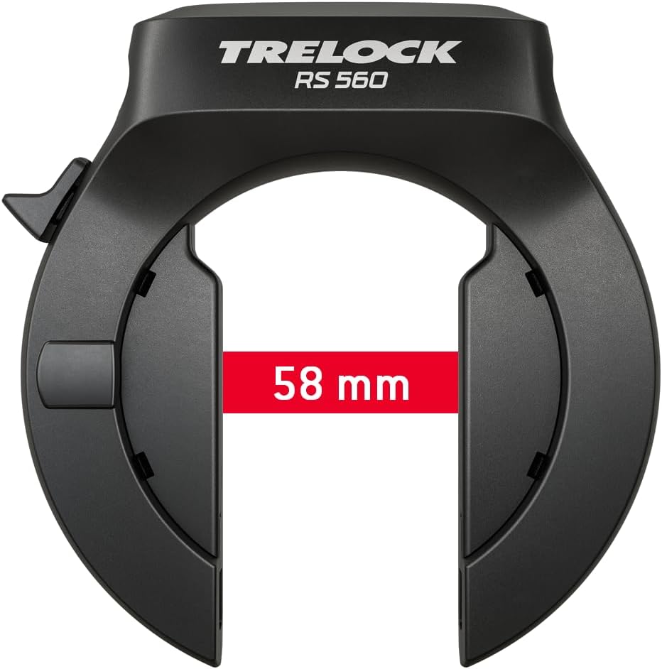 TRELOCK RS 560 AZ + ZR 355 – Rahmenschloss Set mit 100 cm Einsteckkette und Satteltasche – Sicherhei