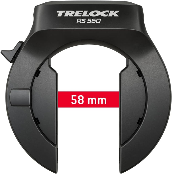 TRELOCK RS 560 AZ + ZR 355 – Rahmenschloss Set mit 100 cm Einsteckkette und Satteltasche – Sicherhei