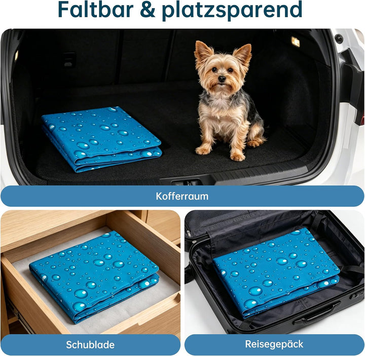 Selbstkühlende Kühlmatte Hund aus hautfreundlichem Gel, Kühlmatte Katze für entspannte Sommertage, p