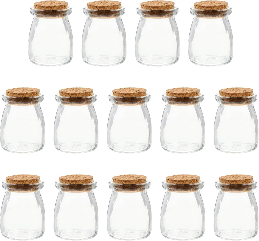Cabilock 1 Satz 16 Stück Kork-wunschflasche Süssigkeiten Dekorative Gläser Milchspenderflasche Trans