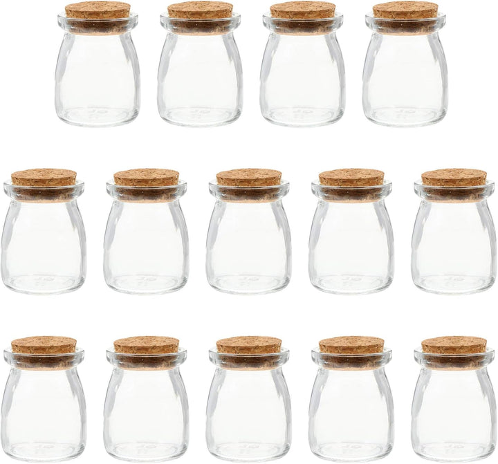 Cabilock 1 Satz 16 Stück Kork-wunschflasche Süssigkeiten Dekorative Gläser Milchspenderflasche Trans