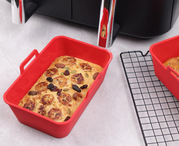 Lamapee Backform für Heissluftfritteuse, 2 Stück Silikon Kastenform für Ninja Heissluftfritteuse