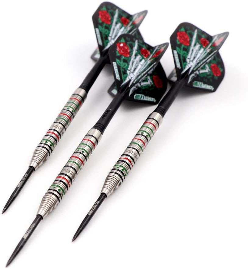 CUESOUL Jazz-Metal 21/23 / 25g Stahlspitze 90% Wolfram Dart Set mit integrierten ROST Flights CSJM-J