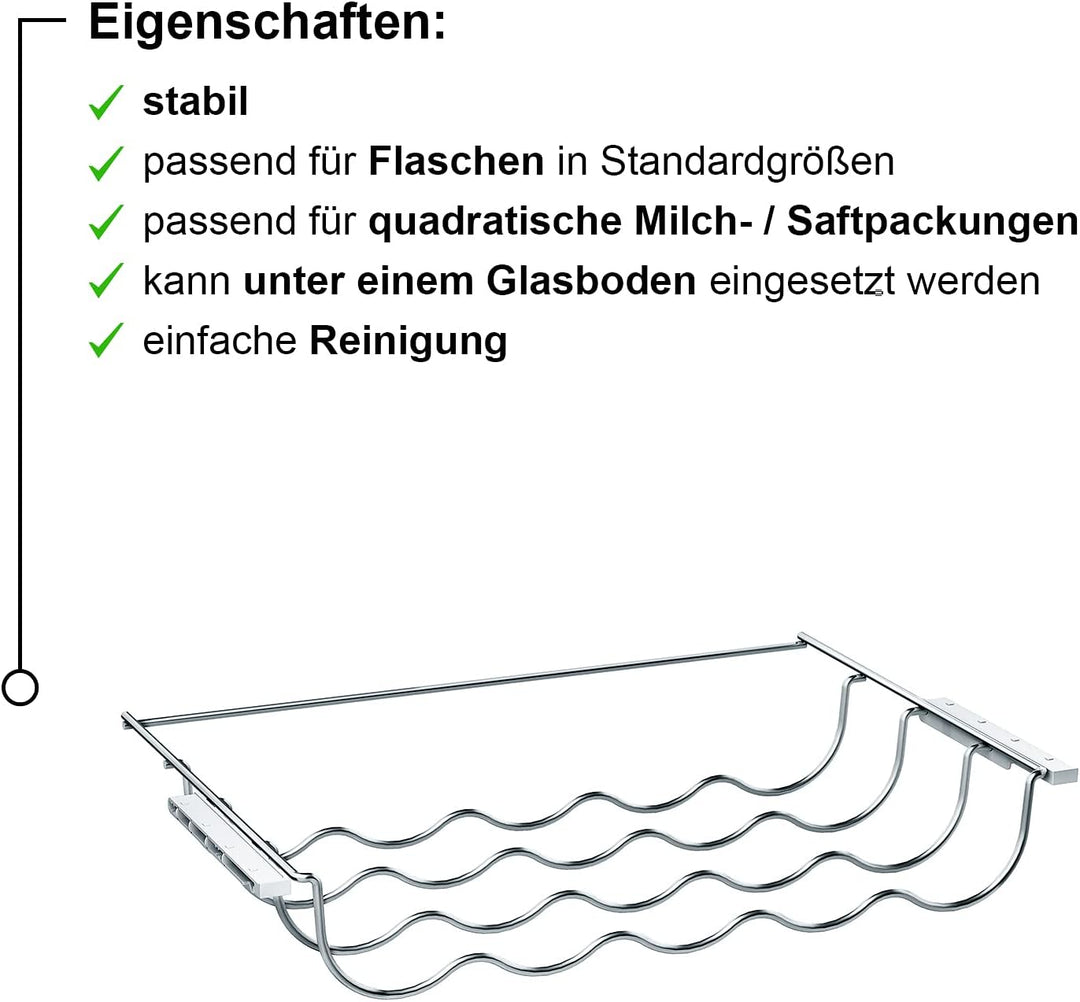 Siemens KS10Z020 / Flaschenablage für aufgelistete EINBAU-Kühlgeräte von Siemens / bis zu 5 Flaschen
