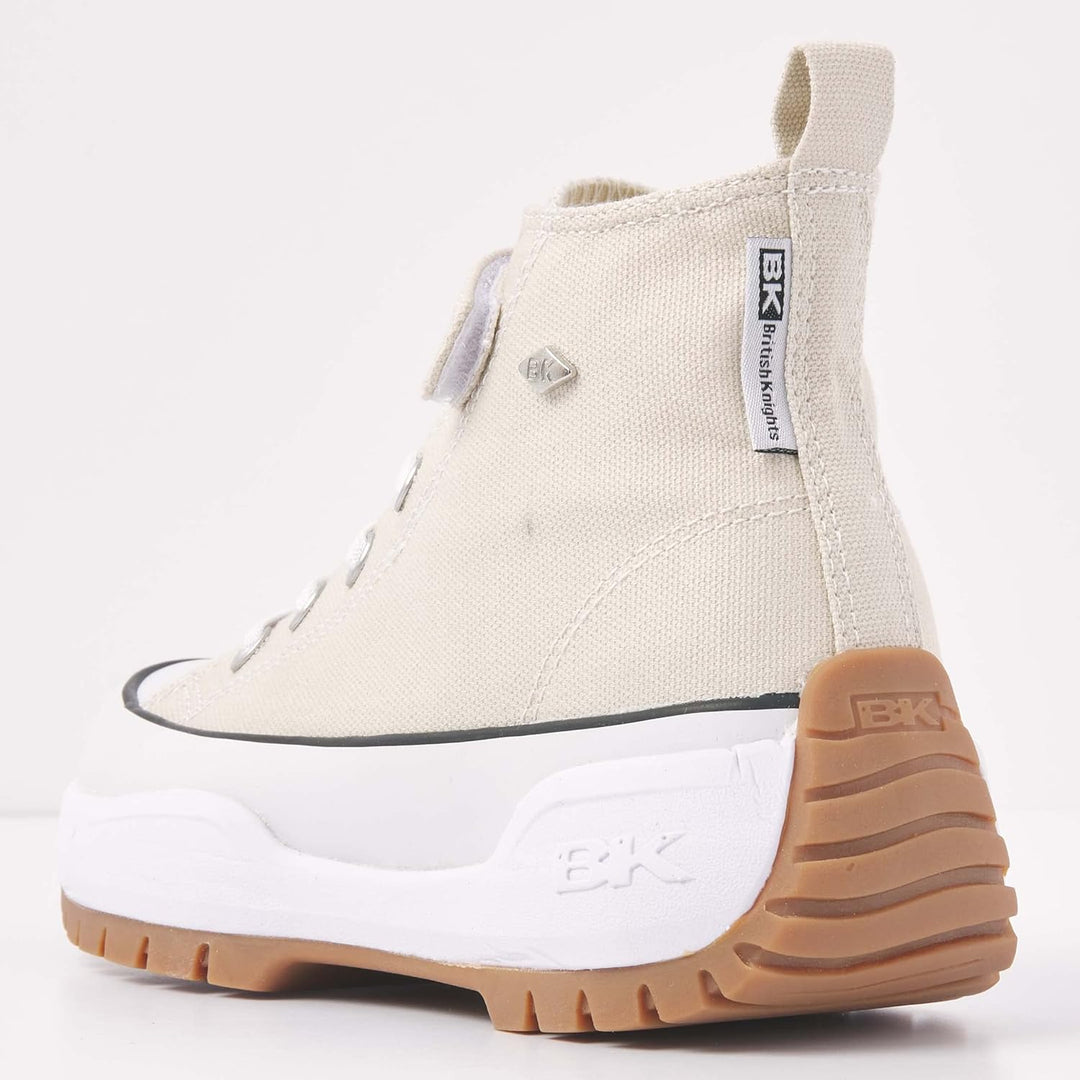 British Knights Mädchen Kaya Mid Fly Sneaker 31 EU Beige, 31 EU Beige