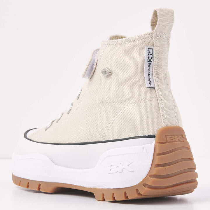 British Knights Mädchen Kaya Mid Fly Sneaker 31 EU Beige, 31 EU Beige