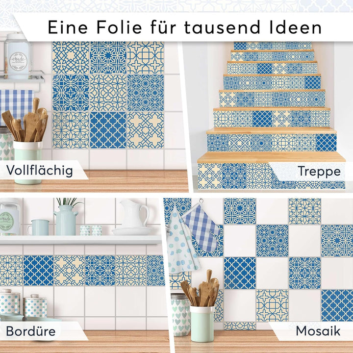 CREATISTO Mosaik Klebefliesen Stickerfliesen Fliesenfolie - Selbstklebende Fliesen Folie I Stickerfl