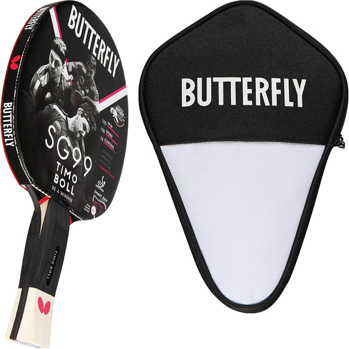 Butterfly Timo Boll SG99 Tischtennisschläger + Cell Case Tischtennishülle | Tischtennisschlägerset |