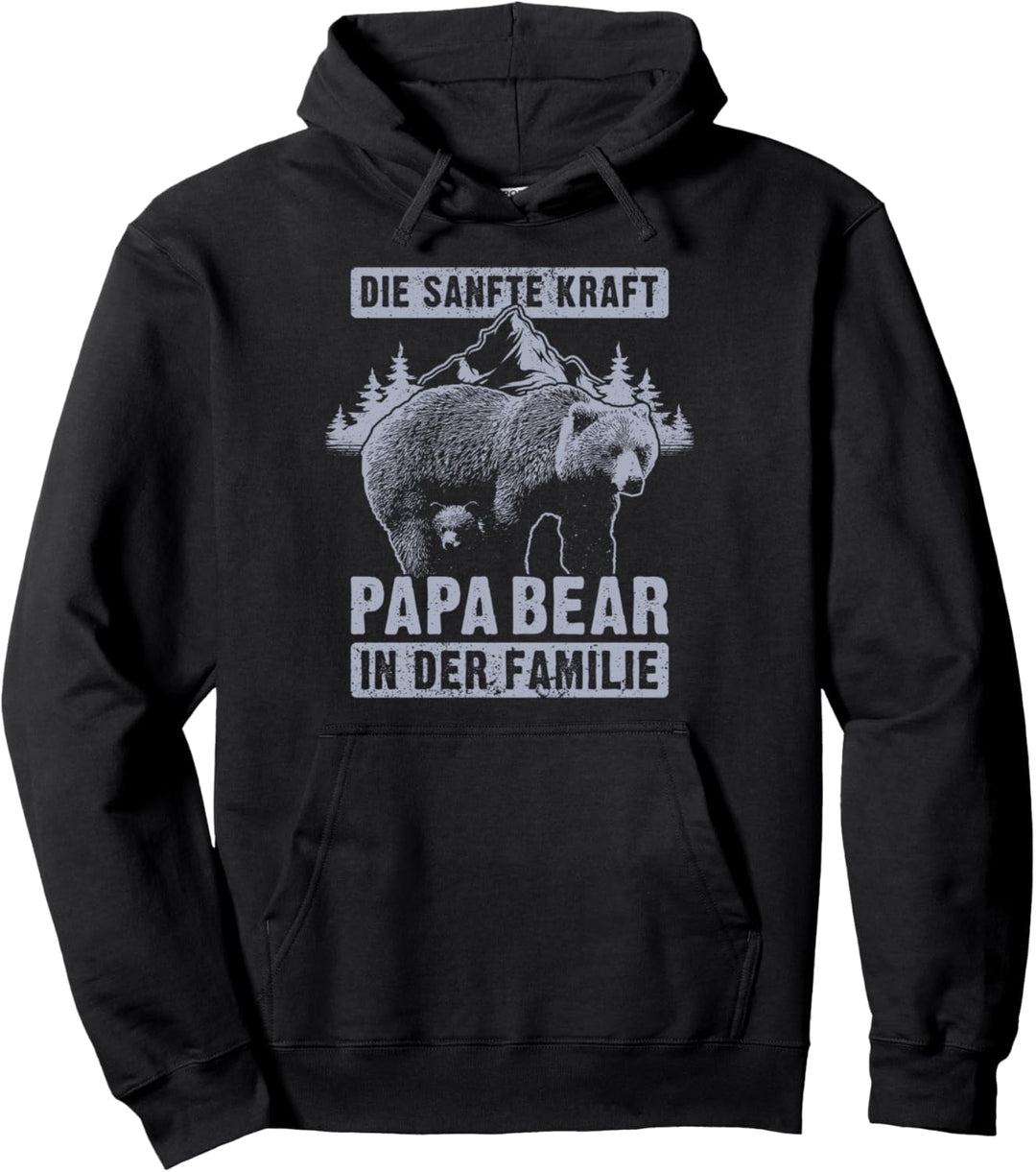 Papa Bear, 1 Bären-Welpe, Papa 1 Kind, Vatertag, Bär Pullover Hoodie
