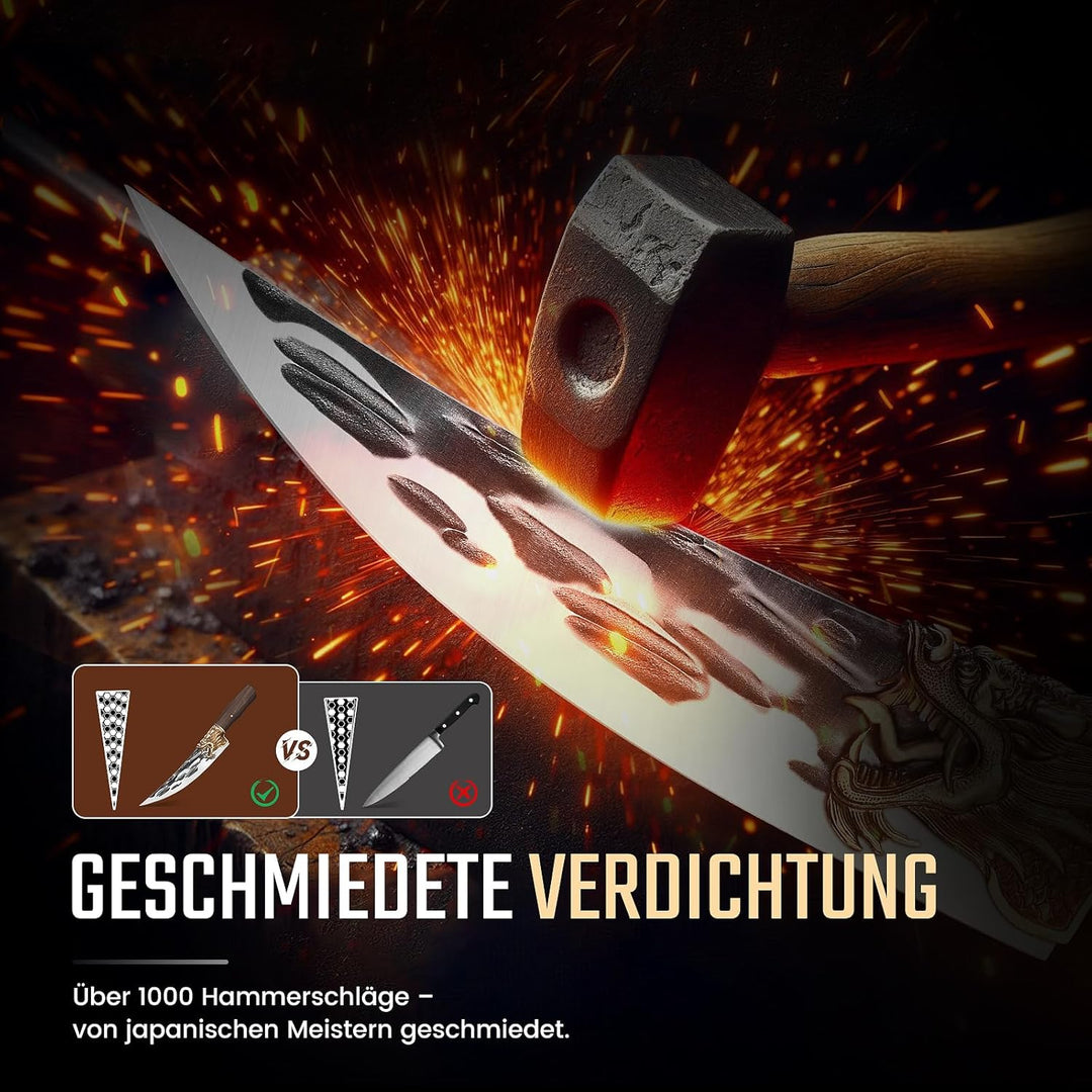 Purple Dragon kochmesser Hochwertiges Küchenmesser Geeignet zum Schneiden von Fleisch, und Gemüse Ch