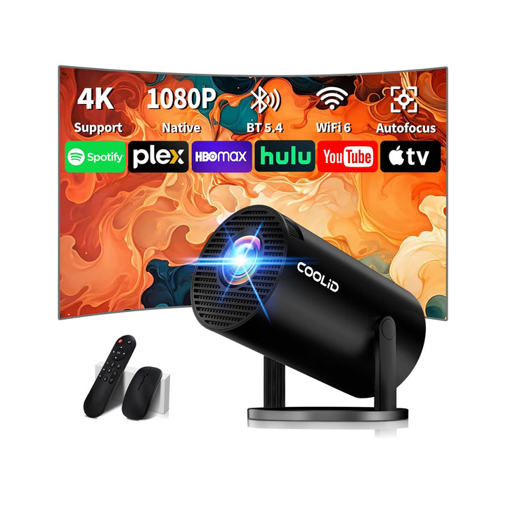 Mini Beamer 4K Full HD 1080P Mit 5G WiFi 6 und Bluetooth 5.4 2026 Neuer Tragbarer Projektor mit Auto