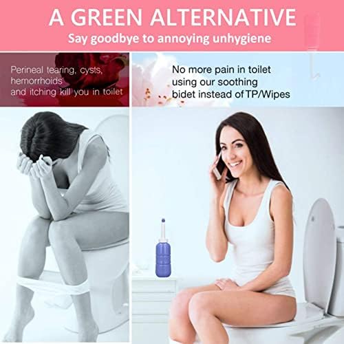 Tragbares Toiletten-Bidet, Praktische Hinterndusche für Toilette, 650 ml Kapazität, Bequemes Hand-Bi