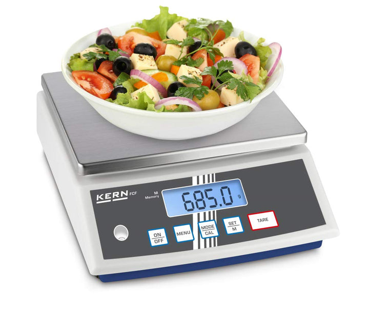 Kern FCF 30K-3 - Kompakte Tischwaage, Wägebereich [Max]: 30 kg, Ablesbarkeit [d]: 1 g, Kleinstes Tei