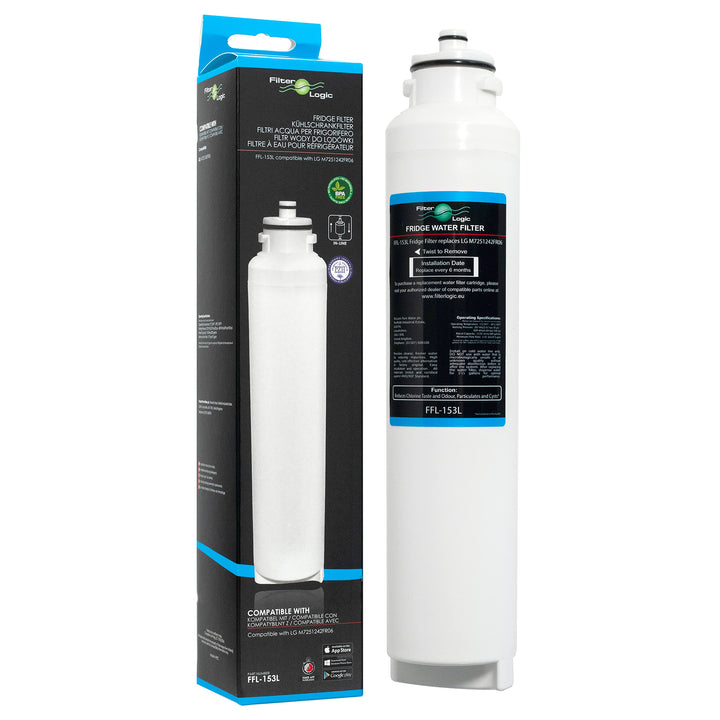 Filterlogic FFL-153L | Wasserfilter kompatibel mit LG M7251242FR-06 Ultimate ADQ32617701 ADQ32617703