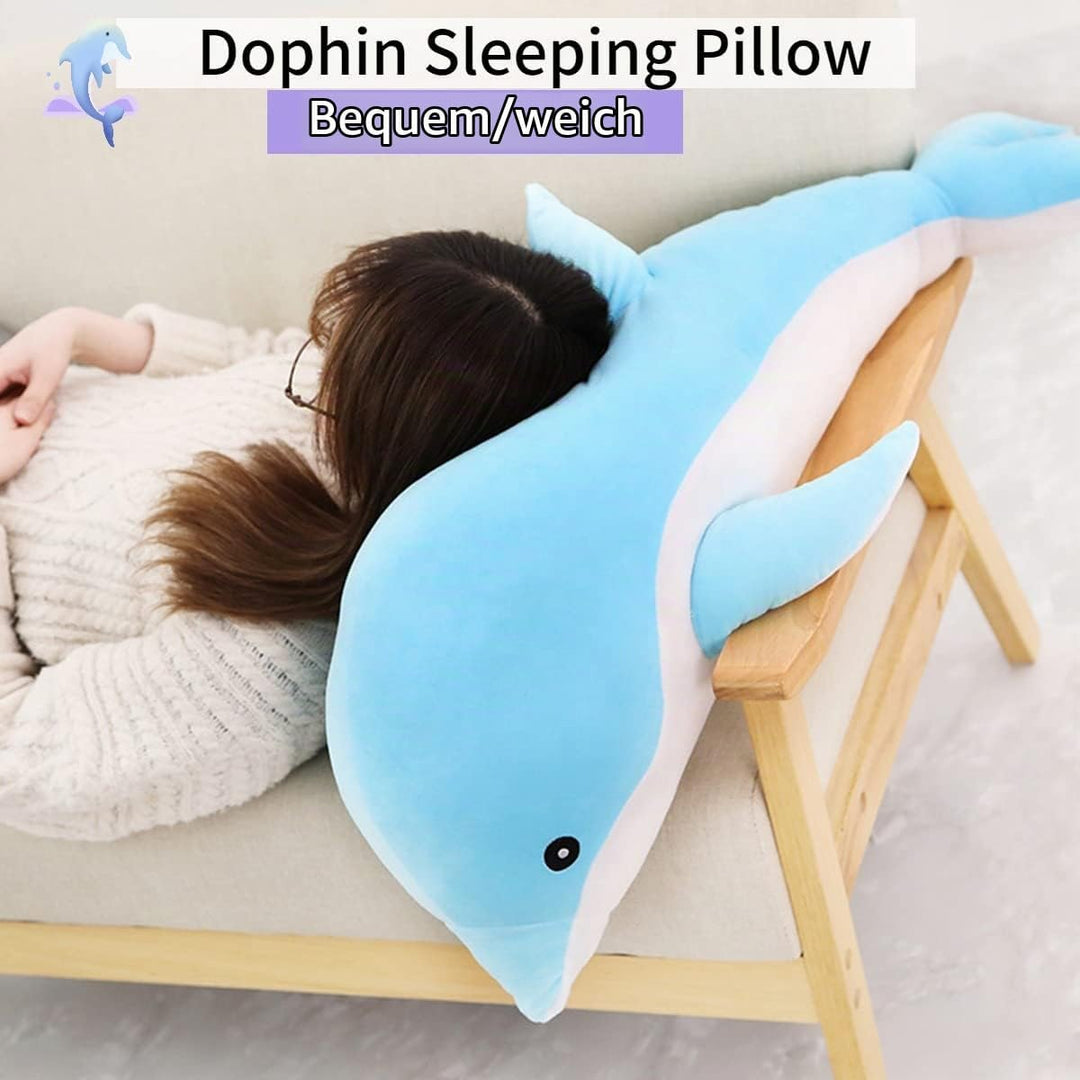Delfin Plüschtiere Schöne Gefüllte Weiche Tier Umarmungskissen Delphin Puppen für Kinder (100cm/39.3