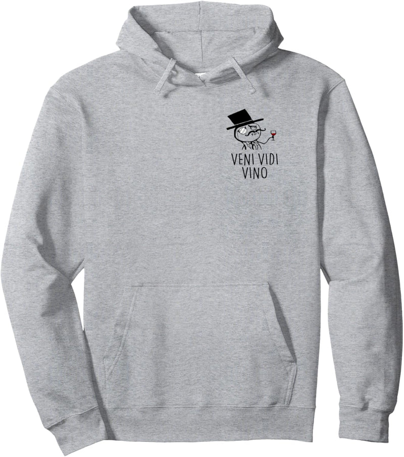 Veni Vidi Vino. Mr. Wein Monokel Rotwein Wine AM PM Wine Fun Pullover Hoodie