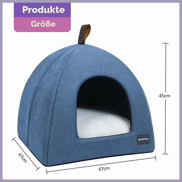 Voarge Katzenhöhle Katzenbett, weiche Katzenhöhle, weiche warme Plüsch-Katzenbetten, Katzennest mit