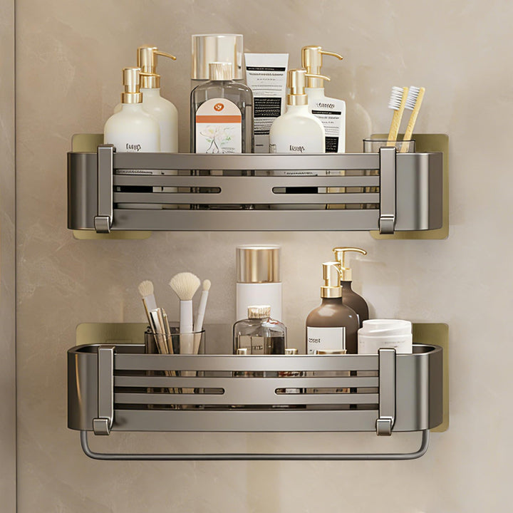 Sufdari Duschablage Ohne Bohren, Wasserdichter und Rostfreier Duschregal, Badezimmer Regal Organizer