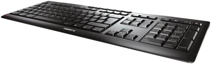 CHERRY STREAM KEYBOARD WIRELESS, Kabellose Tastatur, Deutsches Layout (QWERTZ), 2,4 GHz Funk, Leise