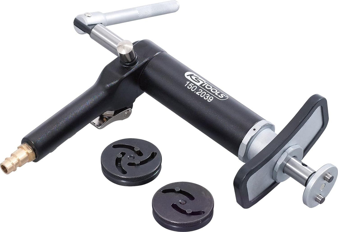 KS Tools 150.1925 Universal Bremskolben-Rückstell-Werkzeug-Satz mit Druckluftspindel, 3-tlg.