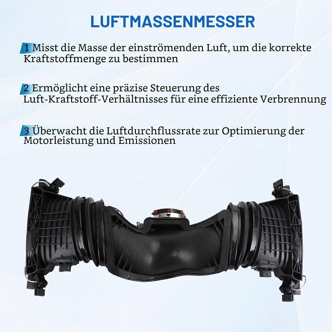Lufteinlassschlauch 5-polig Motor Turbo Ansaugrohr Kompatibel mit Mercedes CDI C-Klasse W203 W204 S2