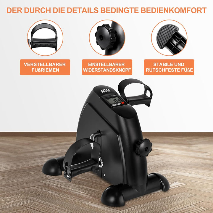AGM Mini Fitnessbike für zuhause, Arm und Beintrainer Heimtrainer, Sportgerät Mini Bike, Hometrainer