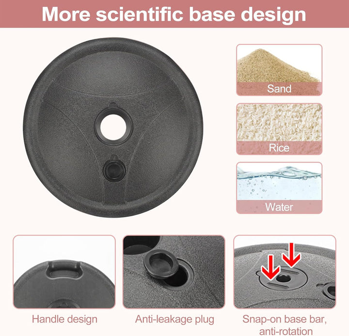 JurciCat Basketballkorb Kinder Basketballkorb Outdoor Mit 2 Basketbälle Und 1 Eine Pumpe Höhenverste