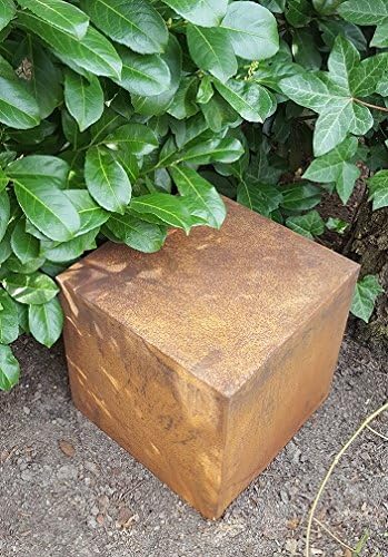 Quader Würfel 20/20/20 cm Cortenstahl Roststahl Dekoquader