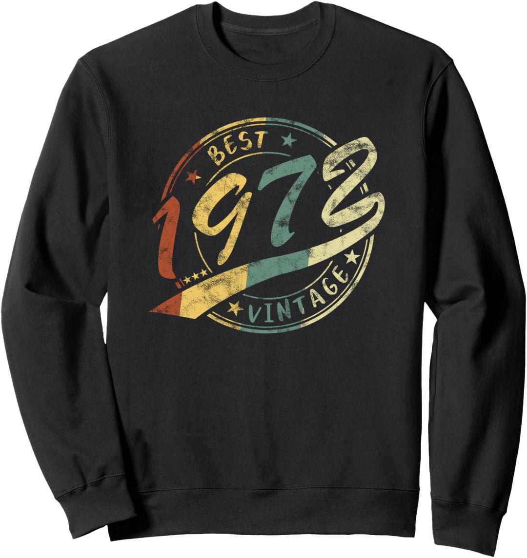 Best Vintage 1972 Für Mann Und Frau Geburtstag Sweatshirt