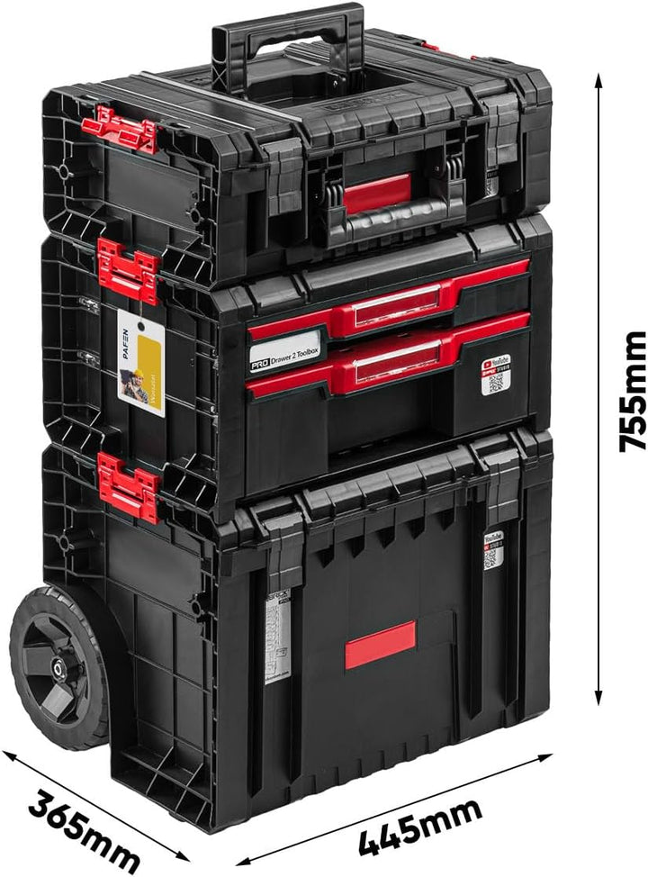 PAFEN Rollende Werkstatt Werkstattschublade - Premium Werkzeugtrolley - Werkzeugkasten auf Rädern 44