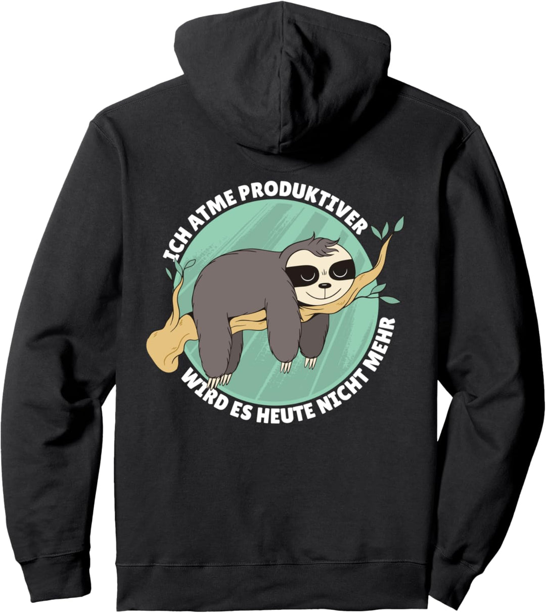 Lustiger Faultier Spruch Mitarbeiter Arbeitskollege Geschenk Pullover Hoodie