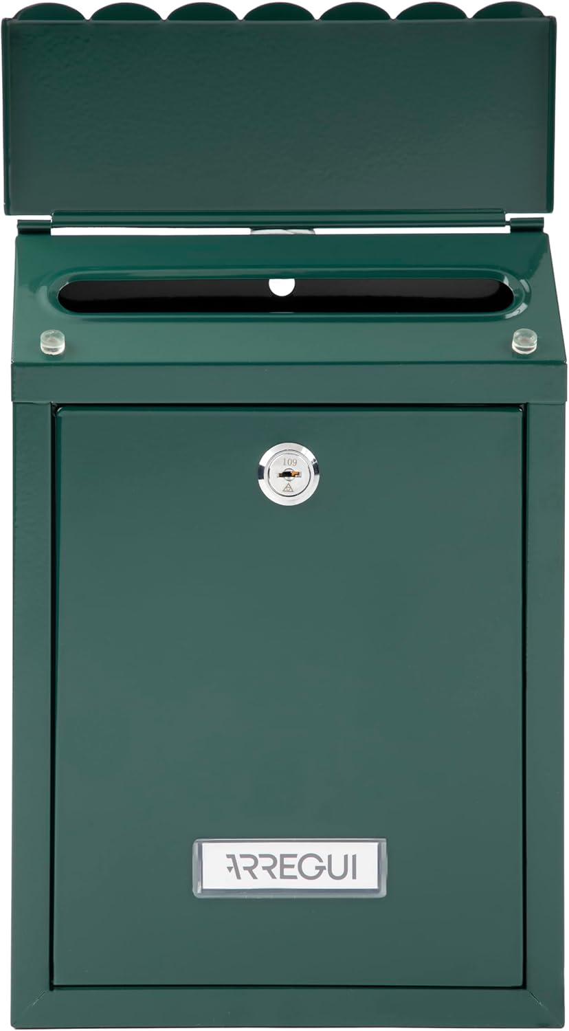 ARREGUI Civic E5723-C Briefkasten aus Verzinktem Stahl, Grösse S (DIN A5 Post), Wandbriefkasten für