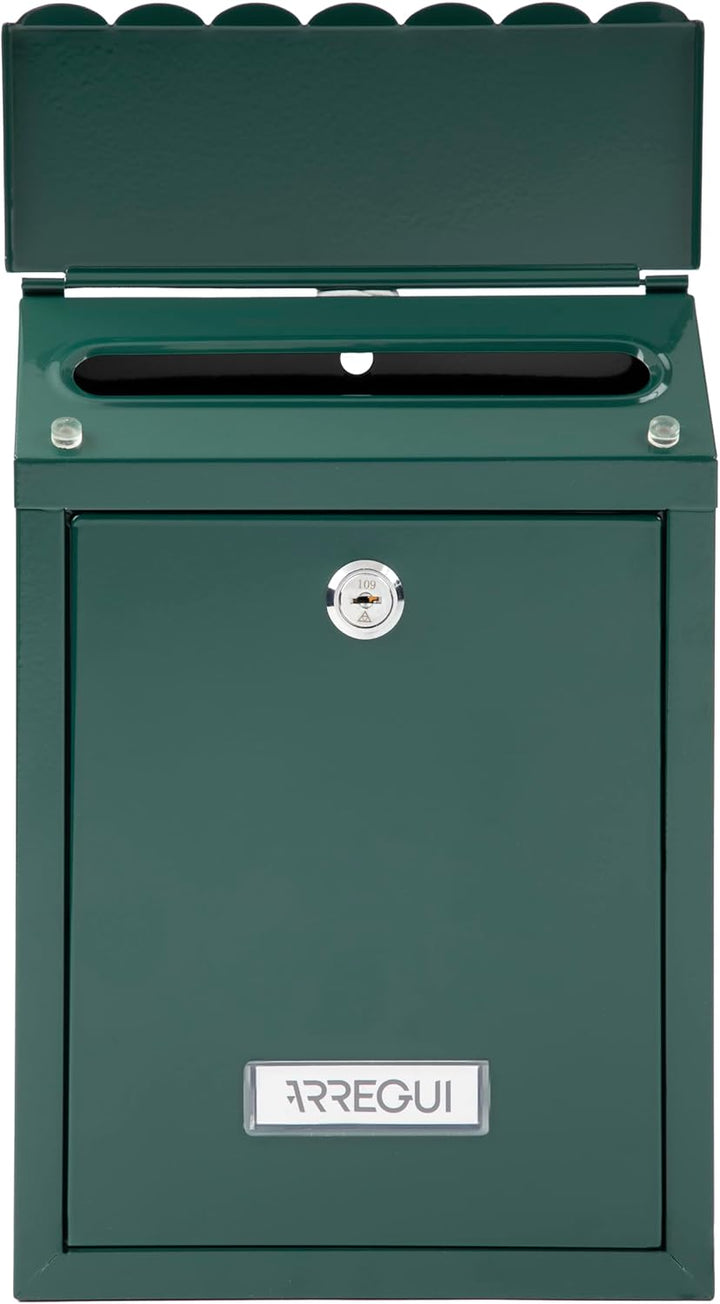 ARREGUI Civic E5723-C Briefkasten aus Verzinktem Stahl, Grösse S (DIN A5 Post), Wandbriefkasten für
