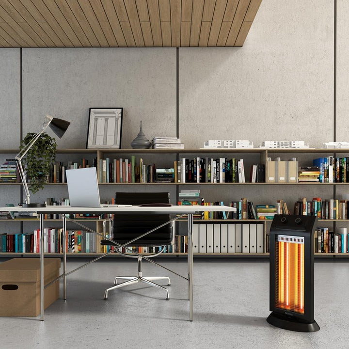 Olimpia Splendid 99579 Carbon Black Heizstrahler 1100 W, 45 m³ Carbonfaser Schwarz, Carbonfaser Schw