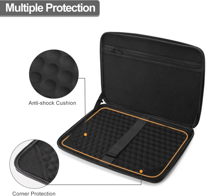 MOSISO Hartschale Laptoptasche, Laptop Schultertasche, Abstrakte Geometrische Wasserdichte Tragetasc