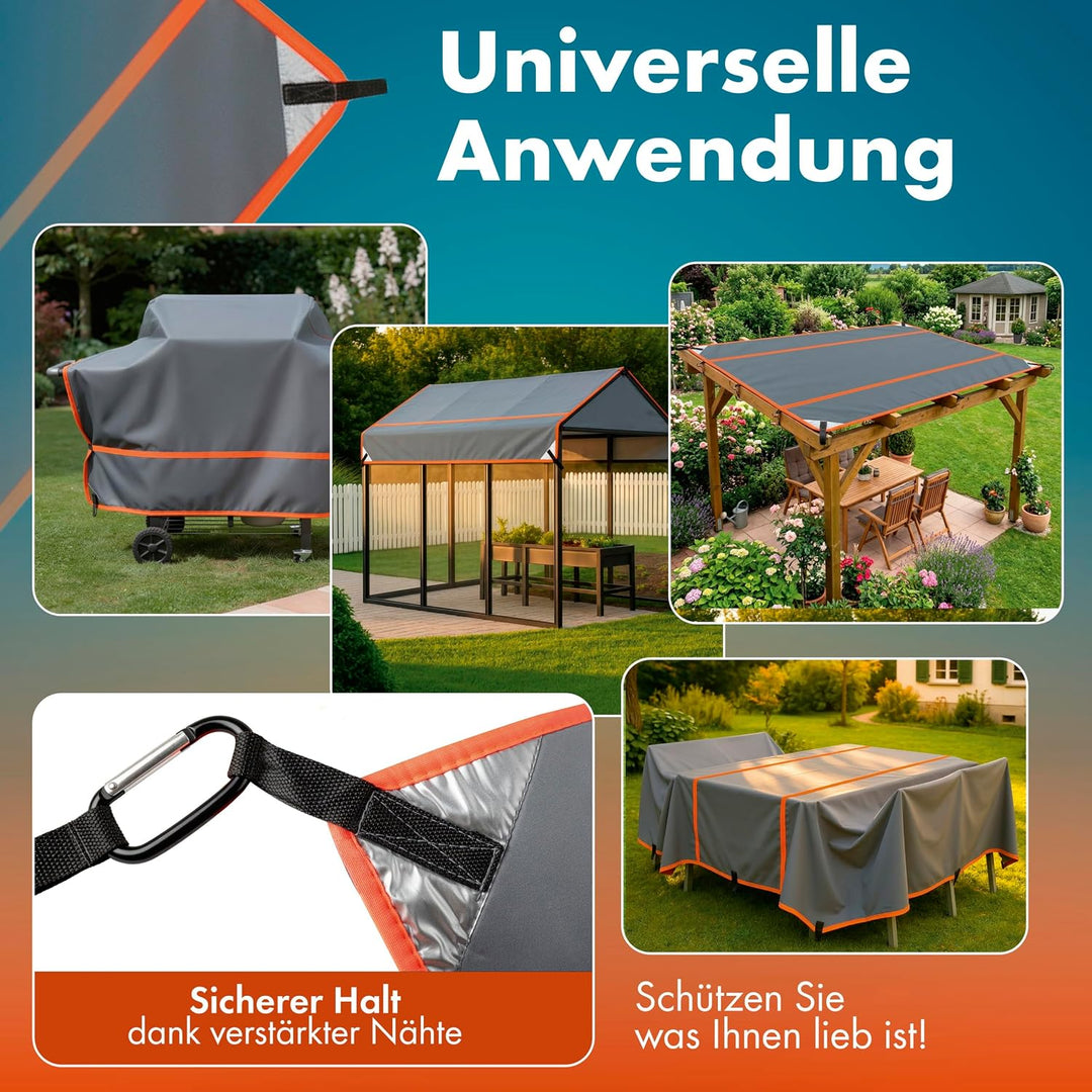 WALSER Hagelschutz Abdeckplane Wohnmobil/Wohnwagen, Hagel-Wohnmobilabdeckung Perma Protect, Hagelsch