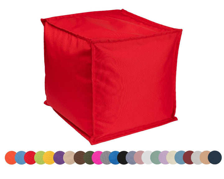 chilly pilley Sitzsack Sitzhocker mit EPS-Perlen Füllung 40x40x40cm Fusshocker Sitz-Pouf für Kinder