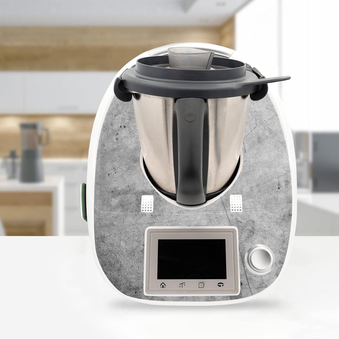 Deko Schutz Aufkleber kompatibel mit Küchenmaschine Thermomix TM5 Design Sticker Klebefolie Zubehör