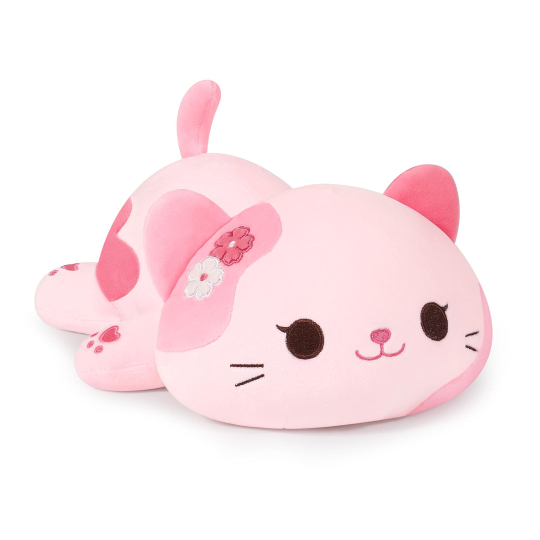 shownicer Plüschtier Katze Kuscheltier Stofftier Kawaii Katze Plüsch Kissen Spielzeug Kätzchen Plüsc