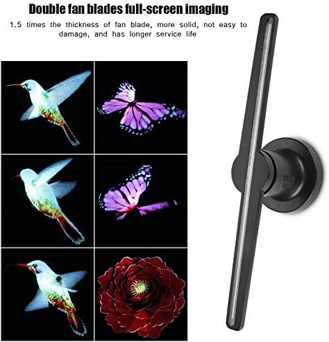 3D Hologramm Projektor, Tragbare LED Holographic Fan 176 ° Weitwinkel 450*224 HD Visuelle Werbung Di