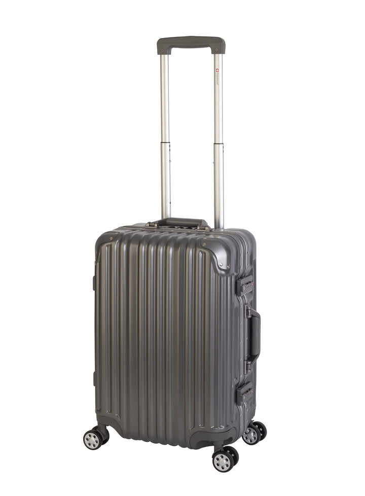 Travelhouse London Boardkoffer S-55cm · Aluminium Rahmen · Polykarbonat Hartschale · 2X TSA Zahlensc