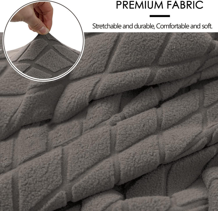 KELUINA Geometrische Jacquard Grosse Stuhlabdeckungen für Esszimmerstühle,XL Hoher Rücken Esszimmers