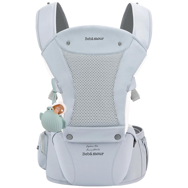 Bebear Babytrage für 0-36 Monate, 3D Air Mesh Rucksack für Neugeborene bis Kleinkinder,ergonomischer