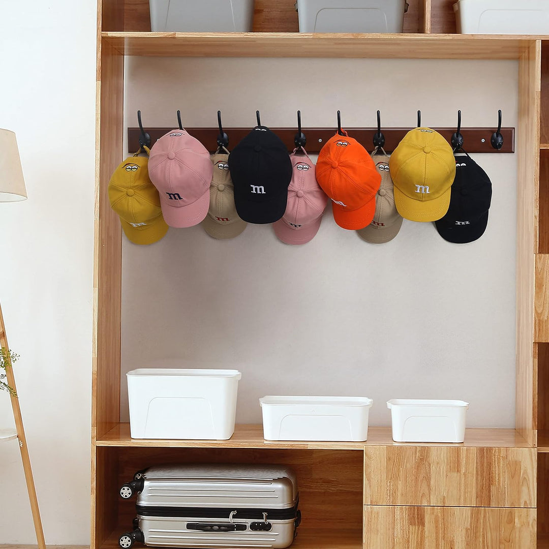Dseap Garderobenleiste: 97cm lang robuste hakenleiste mit 10 haken, kleiderhaken wand, wandgarderobe