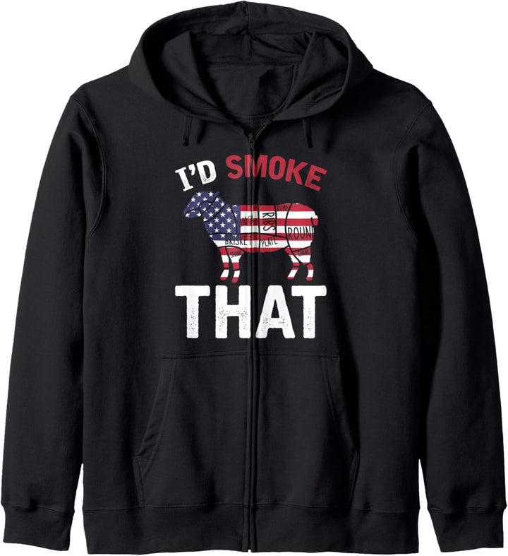 USA Flagge Barbecue Grillparty Lammfleisch BBQ Grillen Kapuzenjacke