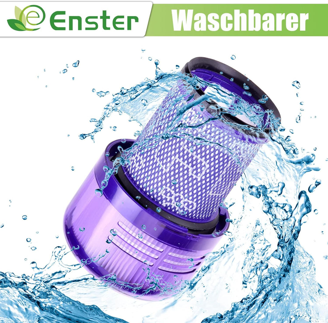 Hepa Filter für Dyson V12 Detect Slim Absolute Extra Waschbar 3 Stück V12 Filter Ersatzfilter Zubehö